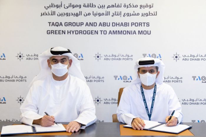 Taqa and Abu Dhabi Ports plan 2GW green hydrogen project