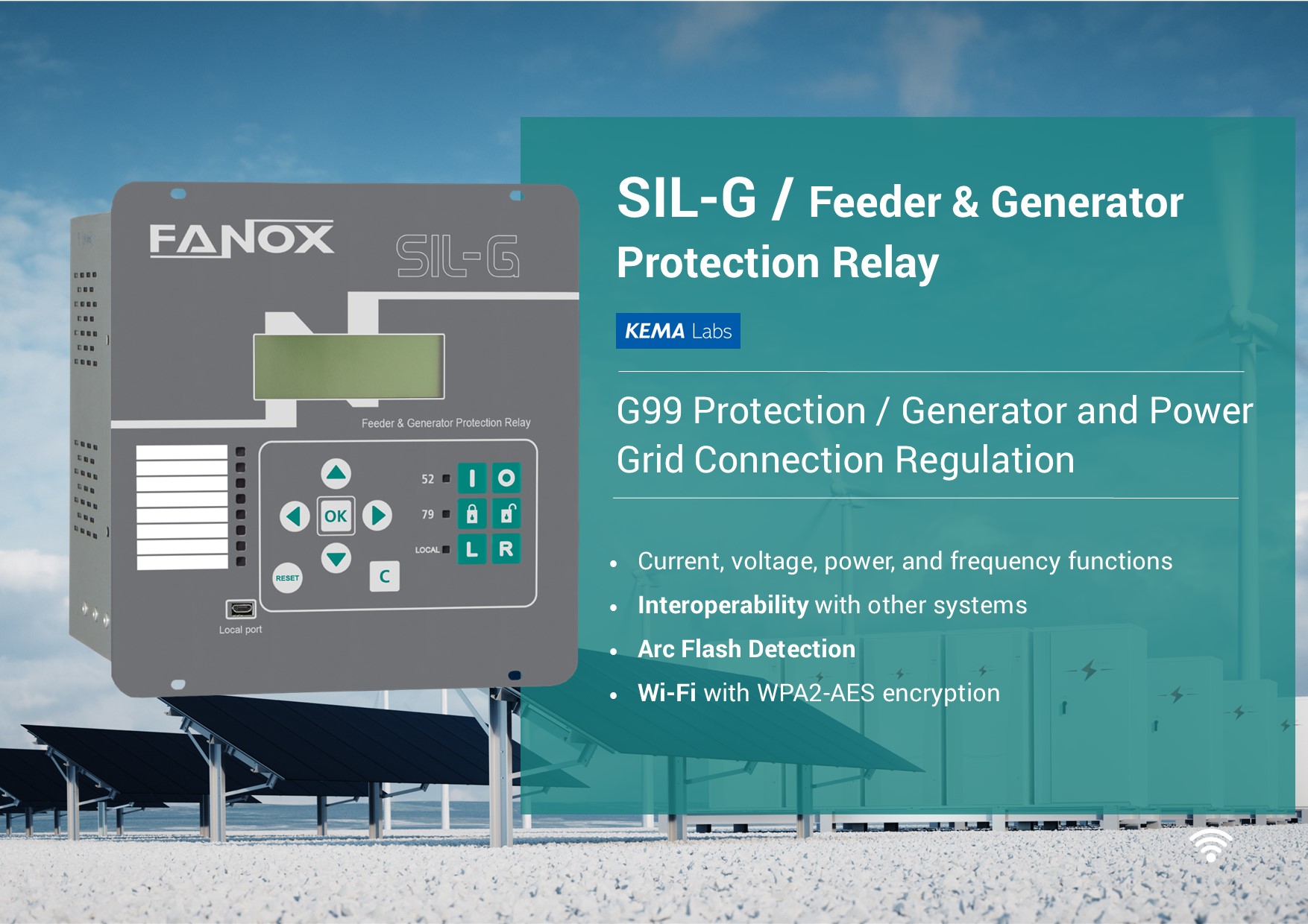 SIL-G / Feeder and Generator protection relay fully compliant with G99 ...