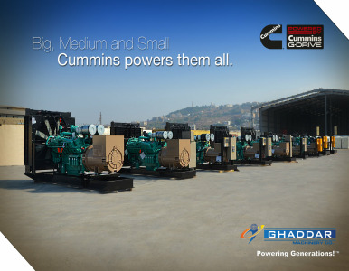 Ghaddar Cummins Generators Providing Complete Power
