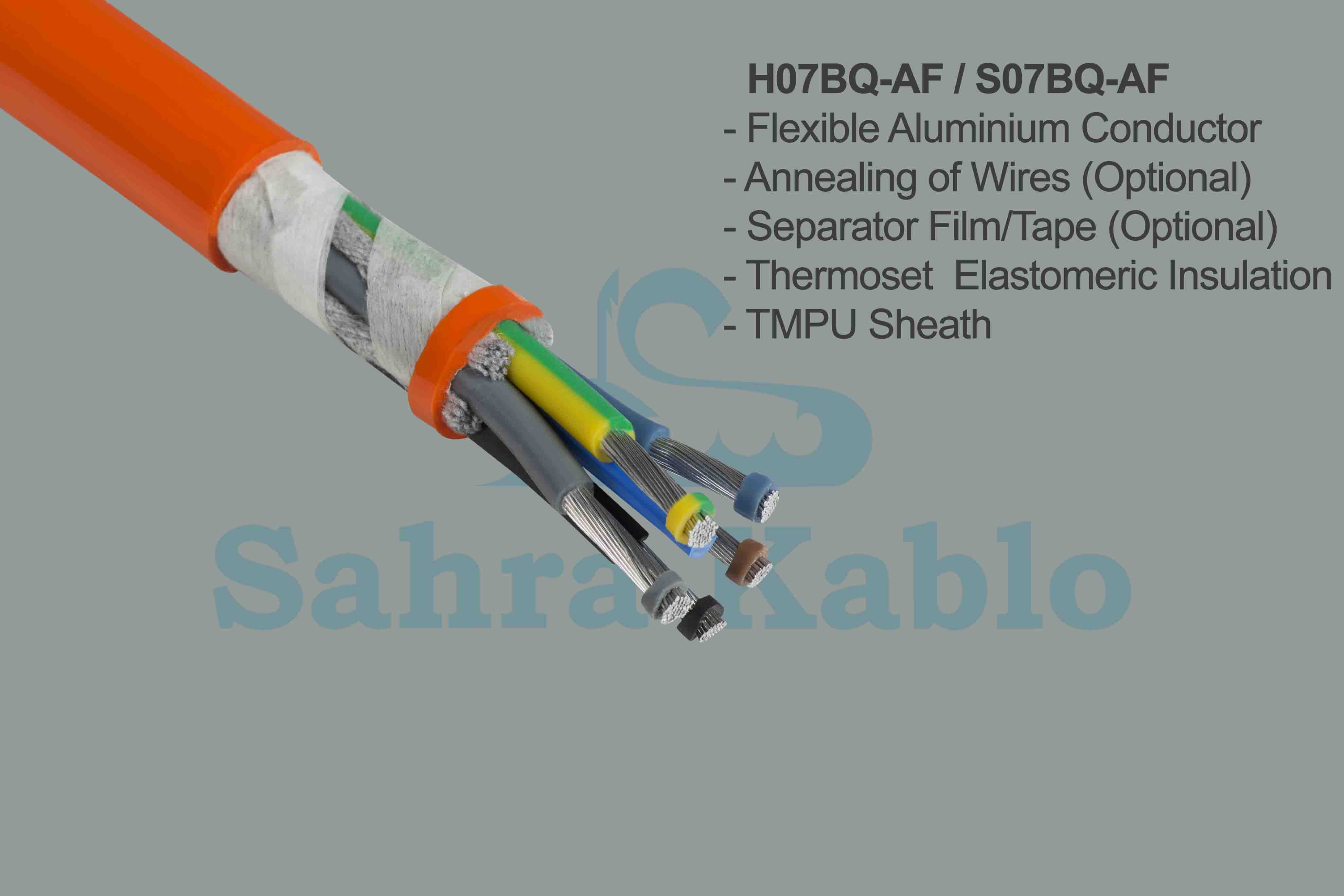H07BQ-AF / S07BQ-AF Aluminium flexbile cable (class 5)