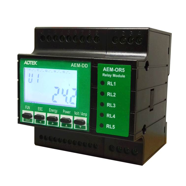 AEM-DD Multi-Circuit DC Power Meter (Din Rail)