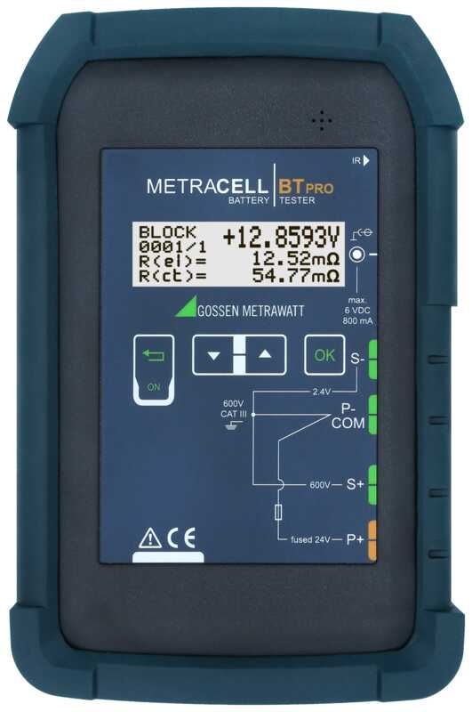Mobile test instrument for evaluation, maintenance and inspection of battery systems and uninterruptable power supplies (UPS).