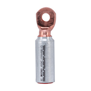 Aluminium-copper longitudinally sealed tubular terminals KMA  type