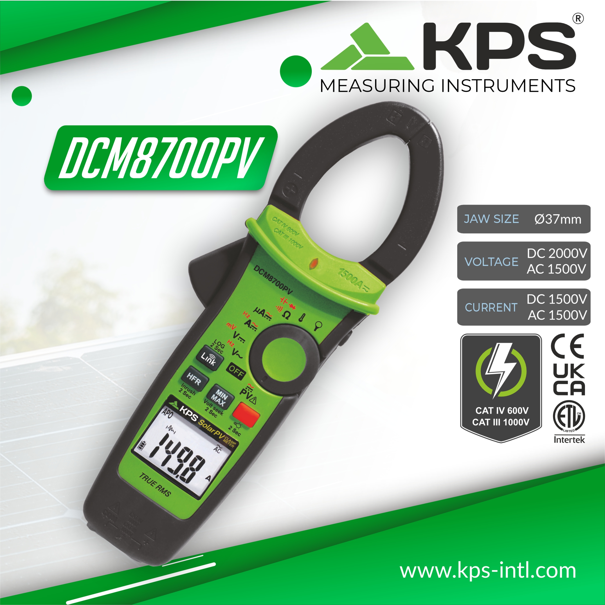 DCM8700PV Solar Clamp Meter