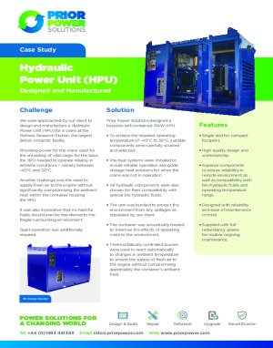 Hydraulic Power Unit Case Study